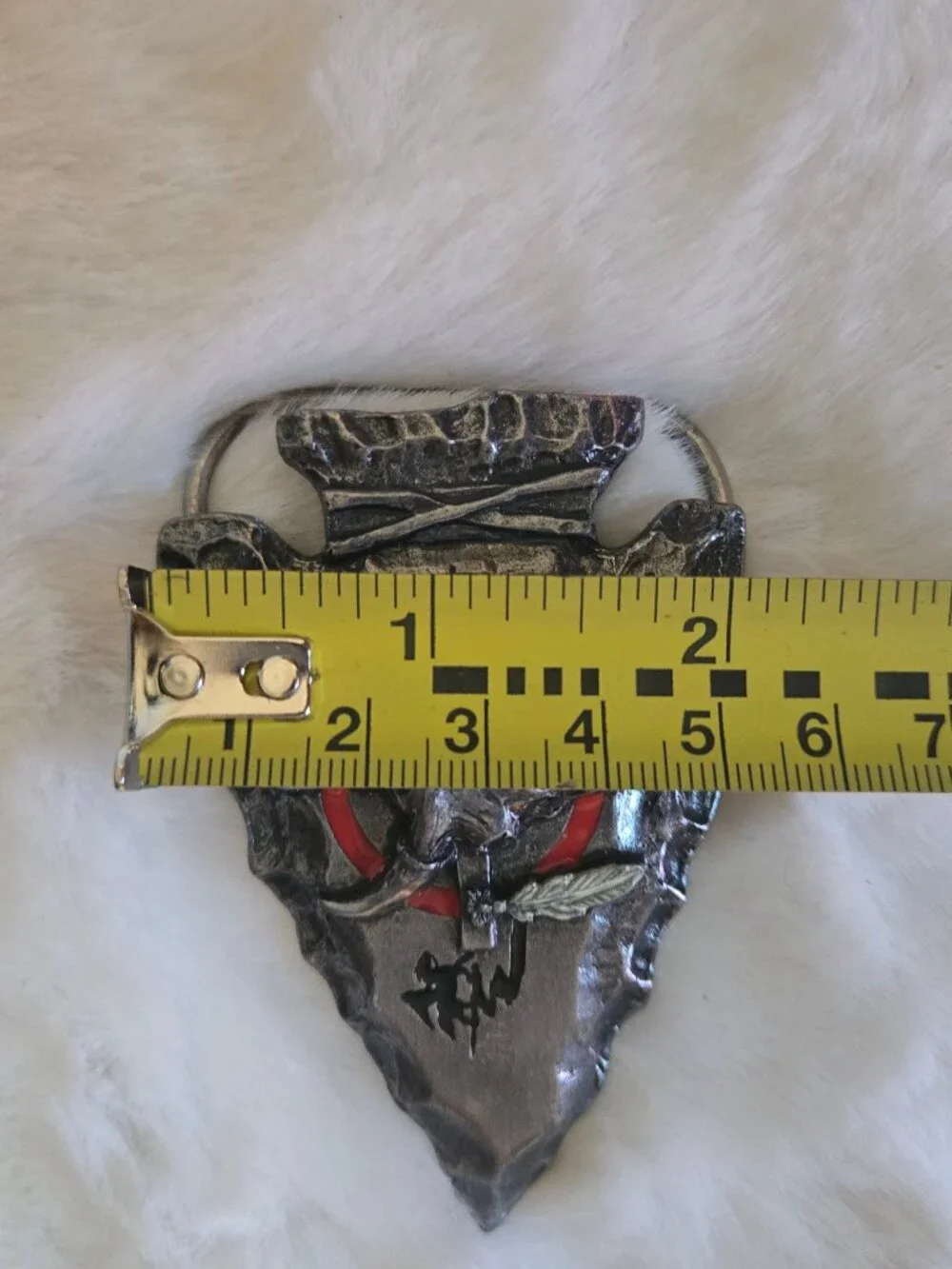 Vintage arrowhead belt buckle